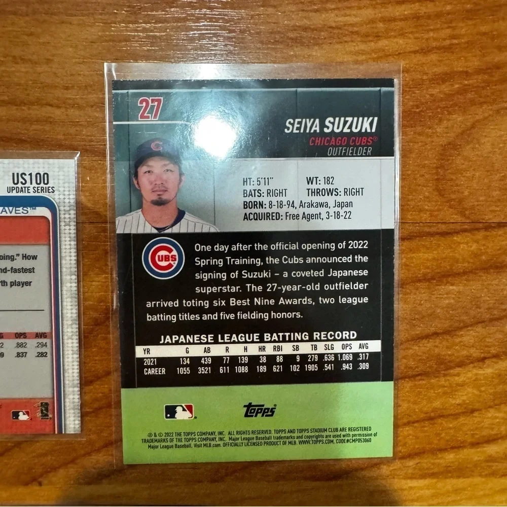 MLB Rookie Card Lot Austin Riley RC & Seiya Suzuki RC + Pedro On Expos Bunting
